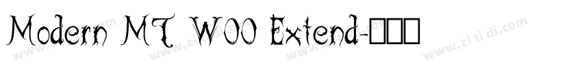 Modern MT W00 Extend字体转换 Modern MT W00 Extend字体转换